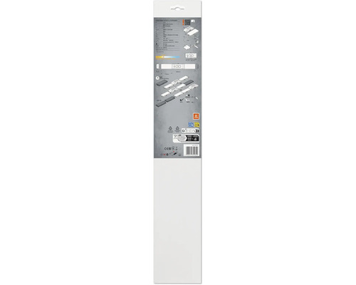 LED Unterbauleuchte Panel dimmbar mit Steckdosen 10W 500 lm 3000 K 54,8 cm Undercabinet Sockel weiß