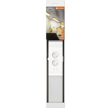 LED Unterbauleuchte Panel dimmbar mit Steckdosen 10W 500 lm 3000 K 54,8 cm Undercabinet Sockel weiß