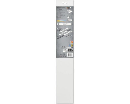 LED Unterbauleuchte dimmbar mit Steckdosen 10W 500 lm 3000 K cm Undercabinet Sockel schwarz