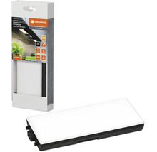LED Unterbauleuchte dimmbar mit Steckdosen 3,85W 250 lm 3000 K 17,9 cm Undercabinet Sockel schwarz Erweiterung für Panel