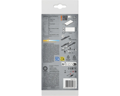LED Unterbauleuchte dimmbar mit Steckdosen 3,85W 250 lm 3000 K 17,9 cm Undercabinet Sockel schwarz Erweiterung für Panel