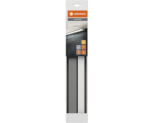 LED Unterbauleuchte 6W 380 lm 3000 K 35,7 cm mit Kippfunktion Linear LED Turn silber
