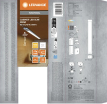 LED Unterbauleuchte dimmbar 10W 470 lm 3000 K 50 cm mit Sensor Cabinet LED Slim weiß