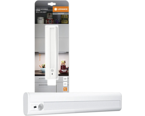 LED Unterbauleuchte Batteriebetrieb 1,9W 90 lm 4000 K 21,4 cm mit Sensor Linear LED Mobile weiß