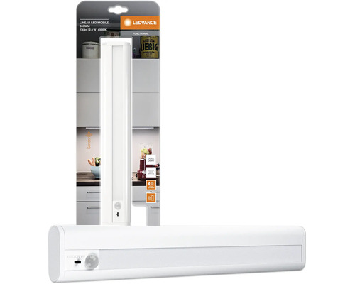 Éclairage LED sous-meuble fonctionnement sur batterie 2,9W 174 lm 4000 K 31,4 cm avec capteur
 Linear LED Mobile blanc