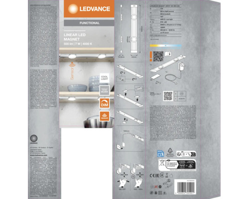 LED Unterbauleuchte 2er Spot 7W 400 lm 4000 K 44,5 cm Linear LED Magnet weiß