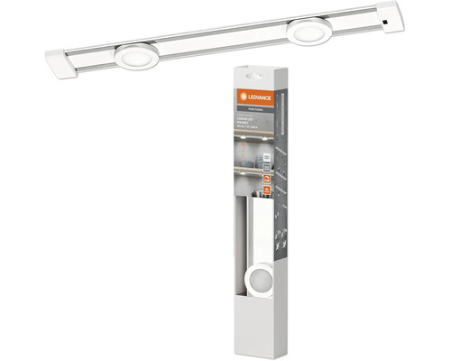 Éclairage LED sous-meuble 2 spots 7W 400 lm 4000 K 44,5 cm Linear LED aimant blanc
