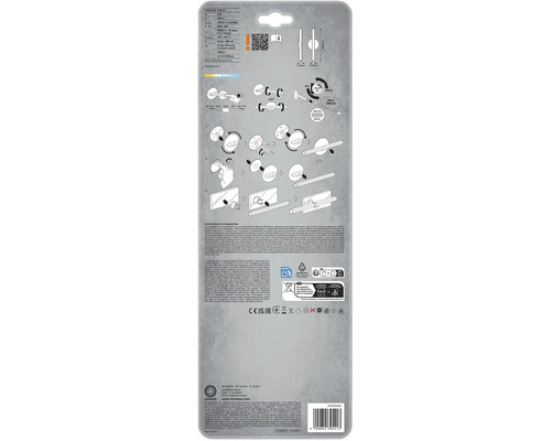 LED Unterbauleuchte 3-step dimmbar USB-aufladbar 2W 150 lm 4000 K 20,6 cm LEDStixx silber Spiegelleuchte