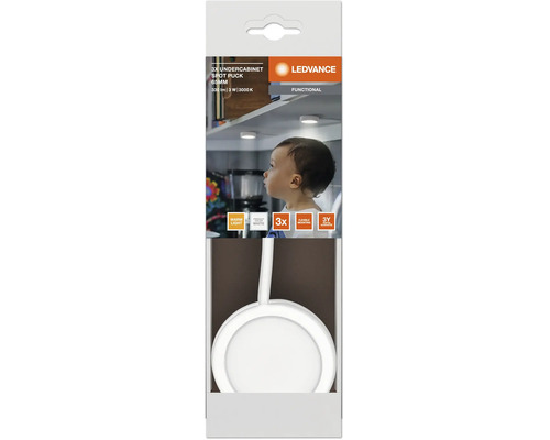 LED Unterbauleuchte 3er Spot 3x3W 250 lm 3000 K Ø 6,5 cm Undercabinet Spot weiß