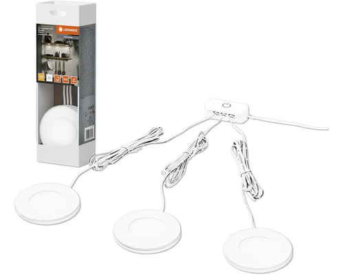 Éclairage LED sous-meuble Spot 8,5W 390 lm 3000 K Ø 7,5 cm Undercabinet Spot blanc