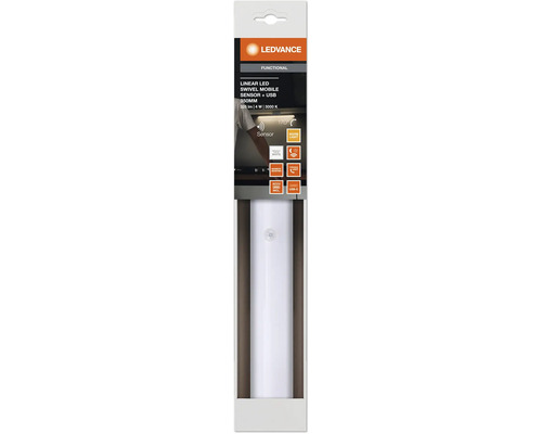 LED Unterbauleuchte schwenkbar 4W 300 lm 3000 K 35 cm mit Sensor Linear LED Swivel weiß