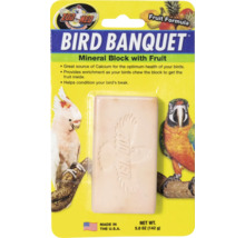 Bloc minéral Zoo Med Bird Banquet aux morceaux de fruits pour oiseaux sous blister 142 grammes