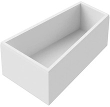 Jardinière rectangulaire en plastique pour intérieur et extérieur