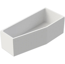 Baignoire rectangulaire moderne en acrylique blanc pour installation dans la salle de bain