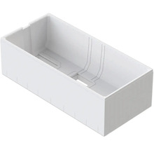 Boîte d encastrement en matière plastique pour paroi creuse, rectangulaire