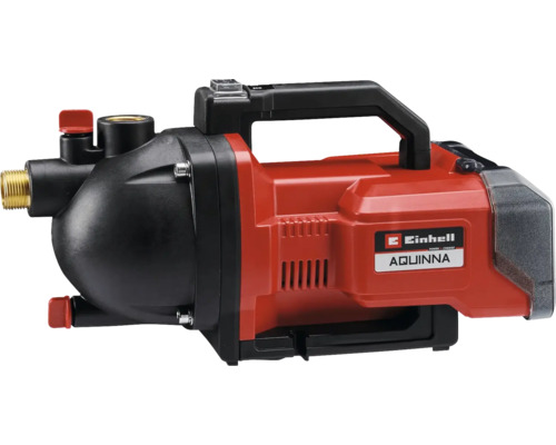 Pompe de surface sur batterie Einhell Power-X-Change AQUINNA 36/30 sans batterie ni chargeur, adaptateur pour tuyau d'arrosage 33,3 mm (1") AG inclus