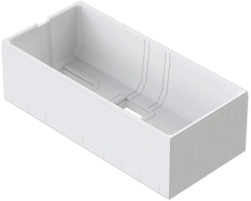 Boîte d encastrement en matière plastique pour paroi creuse, rectangulaire