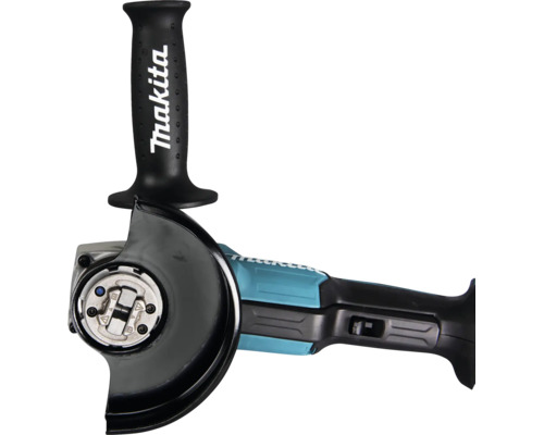 Makita Winkelschleifer mit X-Lock-Aufnahme und Zusatzhandgriff