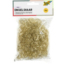 Cheveux d'ange Folia dorés, 20 grammes, dans un emballage transparent.