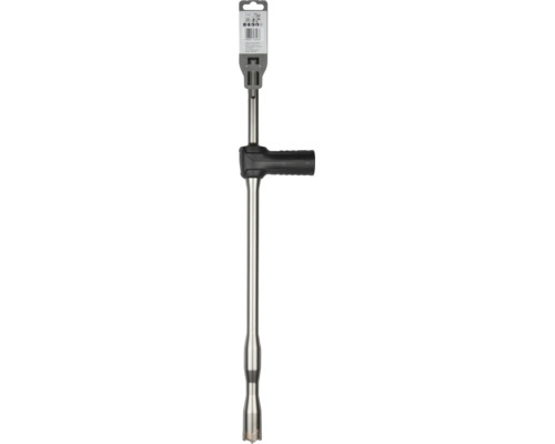 Foret aspirant Makita pour béton avec raccord d'aspiration de poussière intégré et clip de suspension.