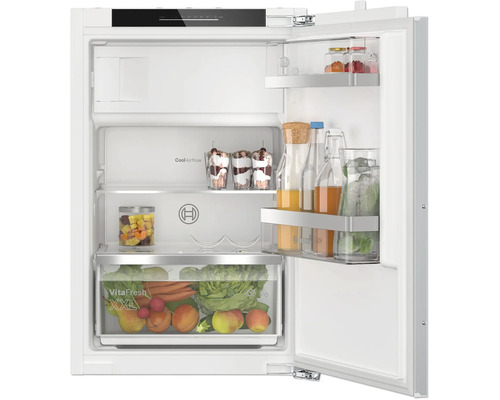Réfrigérateur encastrable Bosch avec tiroir VitaFresh XXL et intérieur Cool Airflow.