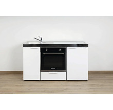 Stengel Miniküche mit Spüle, Kochfeld und Backofen als kompakte Küchenzeile in moderner Metallausführung.