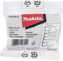 Emballage de raccord de tuyau Makita avec informations sur le produit et code-barres