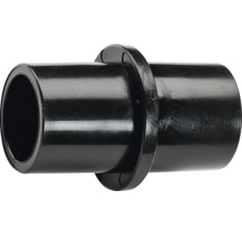 Raccord de tube en plastique avec butée centrale