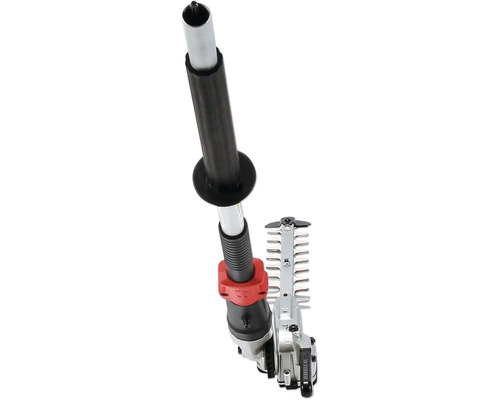 Accessoire de taille-haie ou d'élagueur pour outil multifonction avec tête de coupe réglable et manche long