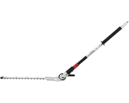 Accessoire taille-haie Makita avec longue lame et articulation réglable pour le jardin.