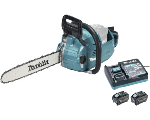 Tronçonneuse sans fil Makita avec chargeur et deux batteries