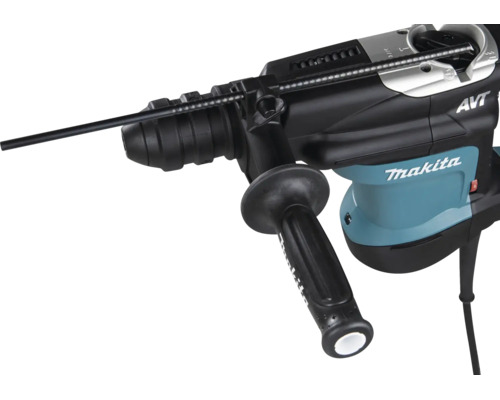 Bohrhammer von Makita Logo mit Tiefenanschlag und Zusatzhandgriff