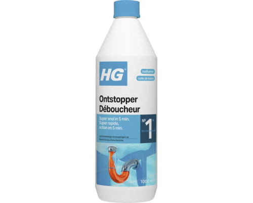Déboucheur pour salle de bains HG, 1000 millilitres