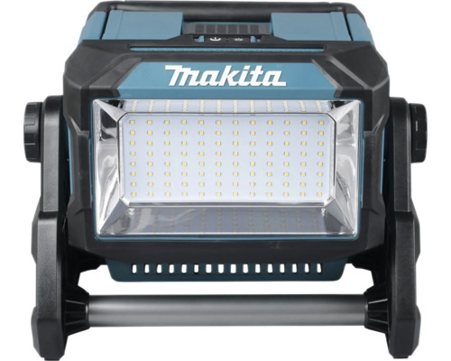 Projecteur de chantier sans fil Makita avec technologie LED et poignée robuste.