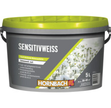 Peinture murale HORNBACH Sensitivweiss mate seau de 5 litres pour 30 à 40 mètres carrés
