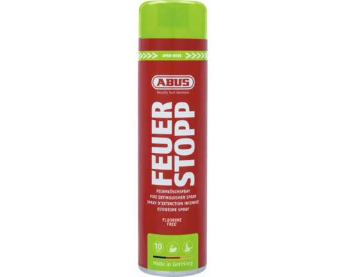 Spray extincteur ABUS Feuerstopp pour la lutte contre les incendies domestiques