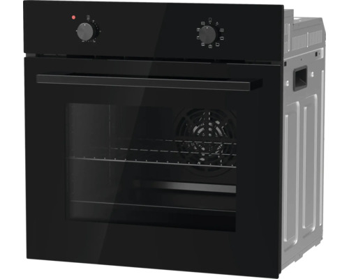 Four encastrable avec boutons rotatifs et porte vitrée au design moderne pour la cuisine.