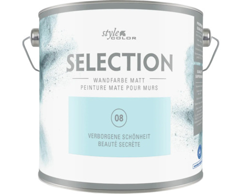 Dose Style Color Selection Wandfarbe matt Farbton Verborgene Schönheit
