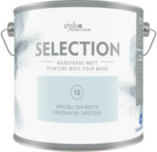 Pot de peinture murale mate Style Color Selection ton Cristaux de l Arctique.