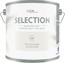 Peinture murale mate StyleColor Selection dans la teinte Jeu des dunes en pot