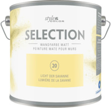 Pot de peinture murale mate Style Color Selection teinte Lumiere de la savane