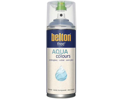 Vernis transparent Belton Free Aqua Colours satiné en aérosol