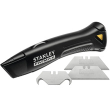 Couteau universel Stanley FatMax avec lames remplaçables pour des coupes précises lors de projets de bricolage