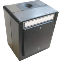 Interrupteur a bascule pour montage en saillie avec indice de protection IP55 et porte etiquette