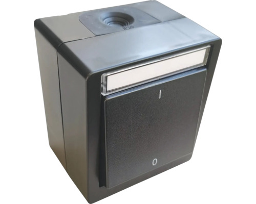 Interrupteur a bascule pour montage en saillie avec indice de protection IP55 et porte etiquette