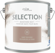 Peinture murale mate stylecolor SELECTION velours de la terre en seau pour usage intérieur