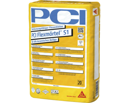 Mortier colle flexible PCI Flexmörtel S1 sac de 20 kilogrammes pour revêtements céramiques