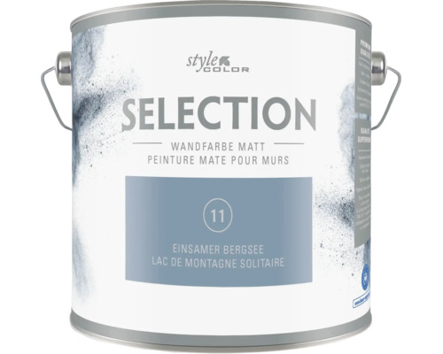 stylecolor SELECTION Wandfarbe matt Einsamer Bergsee in einer Dose mit Tragegriff