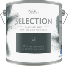 Peinture murale mate Style Color Selection teinte Le Silence de la Jungle en pot