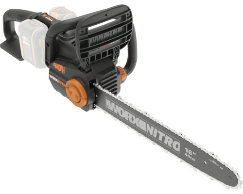 Tronçonneuse à batterie Worx Nitro 40 volts avec guide de 40 centimètres pour le jardin
